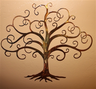 Swirled Tree of Life (Copper/Bronze plated)