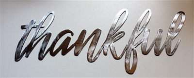 thankful metal wall art decor