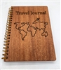Travel Journal- Wooden Notebook