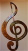 Treble Clef Musical Note Metal Wall Art
