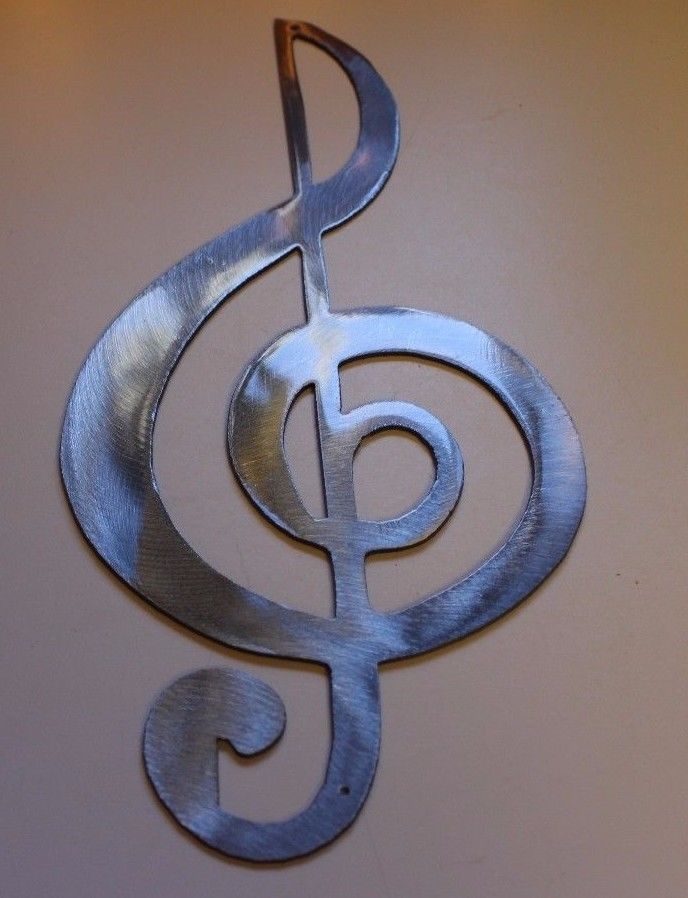 Riverside Designs Treble Clef Music Note Metal Wall Decor | Made in USA |  Multiple Colors and Sizes (Copper, 12)