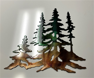 Trees Metal Wall Art Decor