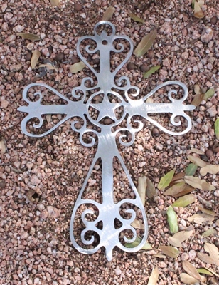 Western Cross Metal Art