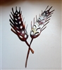 Metal Wall Art Wheat Accent