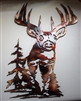 Whitetail Deer Metal Wall Art Decor