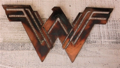 Wonder Woman Metal Art 13 1/2" Wide Newly Done Copper/Bronze