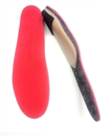 Custom Made Orthotics, Full Length With 1/8" red perforated Eva with 1/8" black khaos cushion top cover