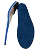 Custom Made Orthotics, with 1/8" cushioned medical blue and 1/16" blue covered poron top cover