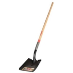 SHOVEL, SQUARE POINT RB WITH TAB SOCKET AND FORWARD TURN-STEP