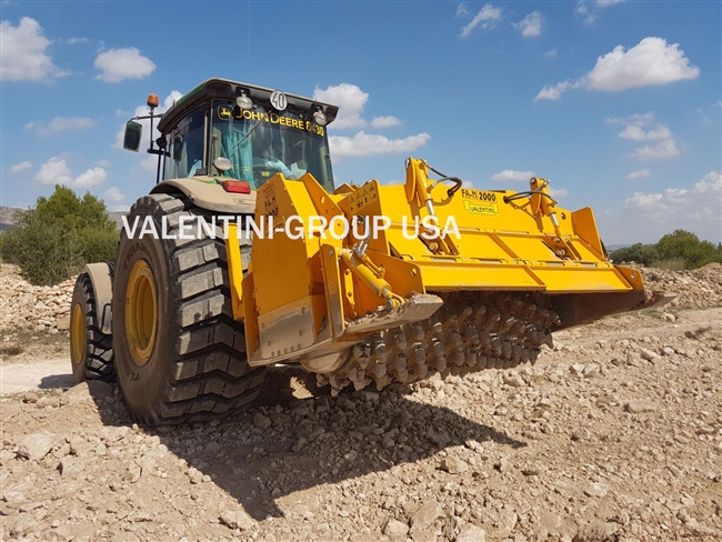 3-Point Rock Crusher, PTO: Valentini L1800DT Rock Crusher