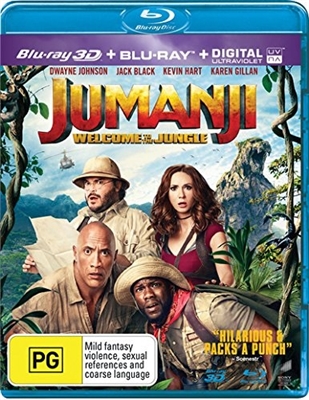 Jumanji: Welcome to the Jungle 3D Blu-ray (Rental)