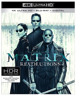Matrix Revolutions 4K UHD 08/18 Blu-ray (Rental)