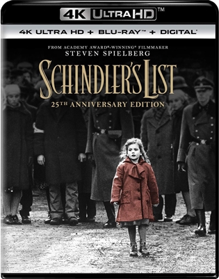 Schindler's List 4K UHD 11/18 Blu-ray (Rental)