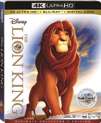 Lion King 4K UHD 11/18 Blu-ray (Rental)