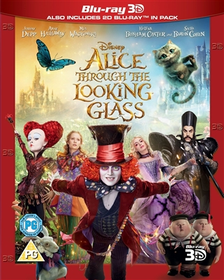Alice Through the Looking Glass 3D Blu-ray (Rental)