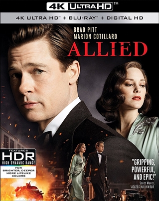 Allied 4K 01/17 Blu-ray (Rental)