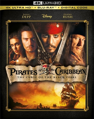 Pirates of the Caribbean: The Curse of the Black Pearl 4K UHD 11/21 Blu-ray (Rental)