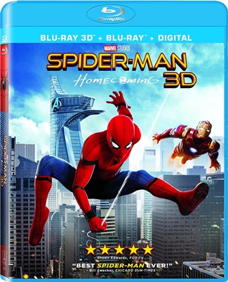 Spider-Man: Homecoming 3D Blu-ray (Rental)