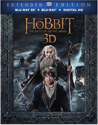 Hobbit: The Battle of the Five Armies Extended 3D Blu-ray (Rental)