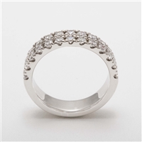 Beautiful Platinum 1.25ct Diamond Half Eternity Wedding Ring