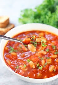 Smoky Fire roasted tomato and bean soup