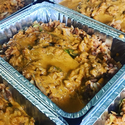 Cabbage Roll Casserole with Smokey Paprika Cream Sauce