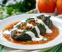 Baked Chile Rellenos with Beef and Chorizo