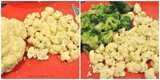 Broccoli and Cauliflower with Lemon and Garlic FAMILY SIZE