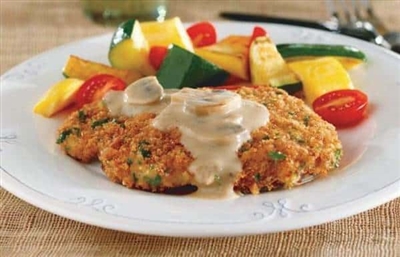 Chicken Schnitzel with Mushroom Gravy