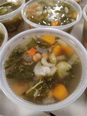 Lemon Chickpea Orzo Soup