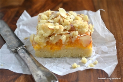 Apricot Frangipane Cookie Bars