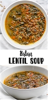 Italian New Years Lentil Soup