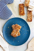 Sesame Panko Crusted Tofu with Asian Cabbage