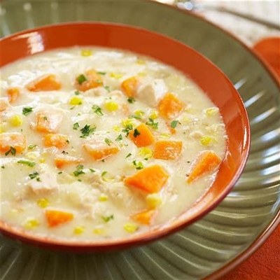 Chicken, Sweet Potato, and Corn Chowder