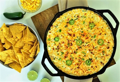 Jalapeno Popper Dip with Corn and Bacon