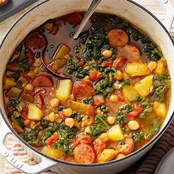 Potato, Sausage, and Kale Soup