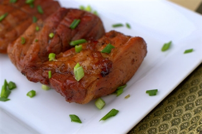 Peach, Maple and Bourbon Glazed Country Style Pork Ribs