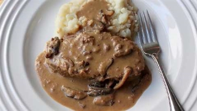 Classic Meat Loaf with Mushroom Gravy