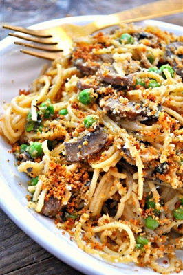 Mushroom and Brocolli Tetrazzini