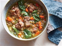 Lentil,  Chicken Sausage, and Vegetable  Soup