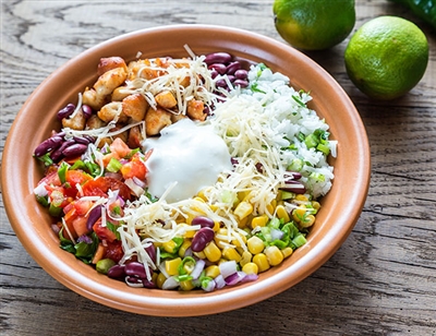 Margarita Lime Chicken Fajita Bowls