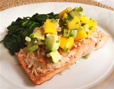 Coconut Crusted Salmon