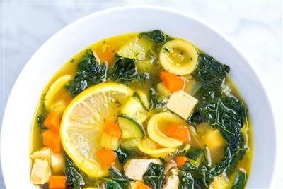 Lemon Chicken and Vegetable Soup