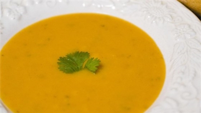 Butternut squash and Apple Spice Soup