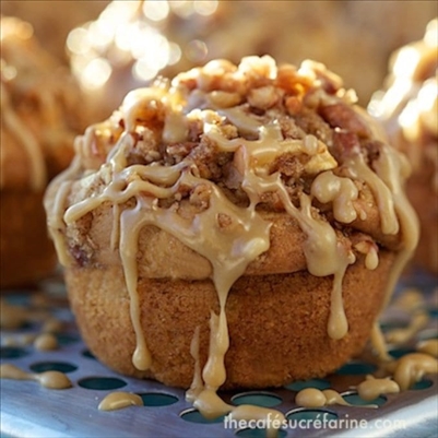 Caramel Apple Buttermilk Muffins