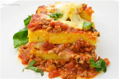 Pork Ragu over Polenta Cakes