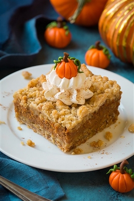 Pumpkin Pie Cheesecake Cookie Crumble Bars