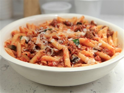 Roasted Eggplant and Ricotta Pasta