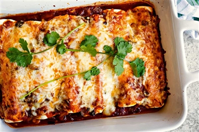 Chicken and Black Bean Enchiladas