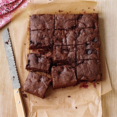 Dark Chocolate Cherry Brownies